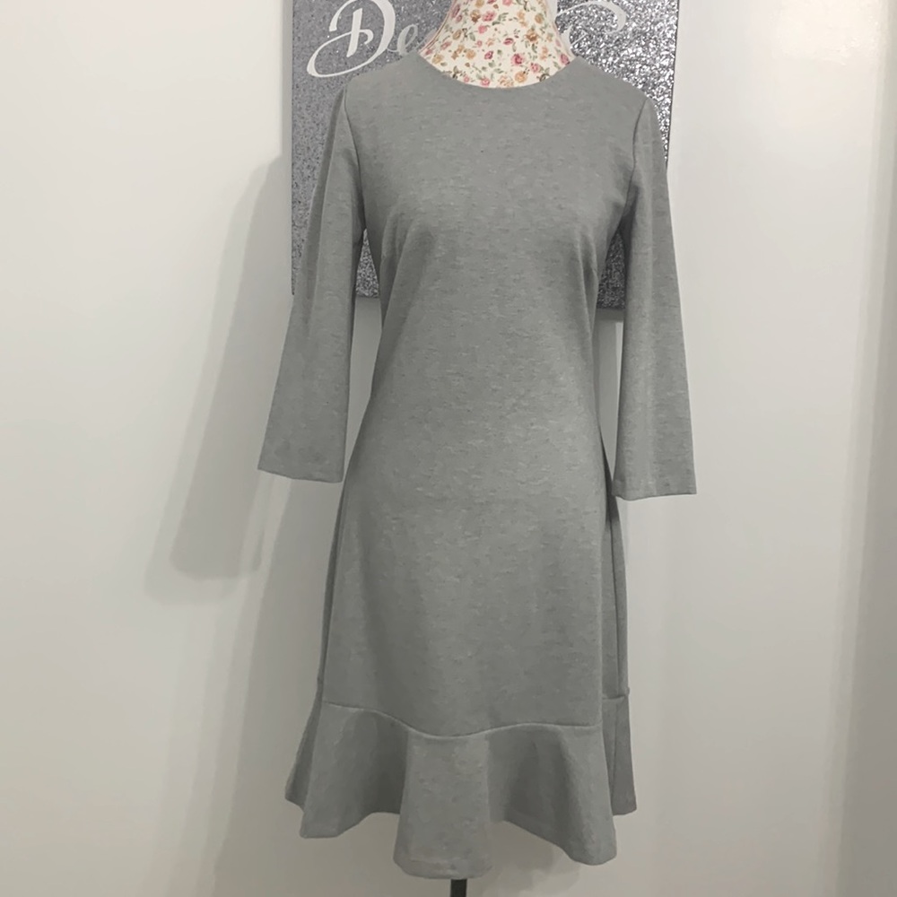 Banana Republic Gray Midi Dress